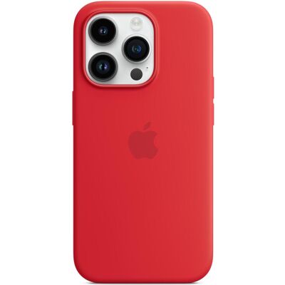 Étui en silicone avec MagSafe (Apple iPhone 14 Pro), Coque pour téléphone portable, Rouge Étui en silicone avec MagSafe (Apple iPhone 14 Pro), Coque pour téléphone portable, Rouge