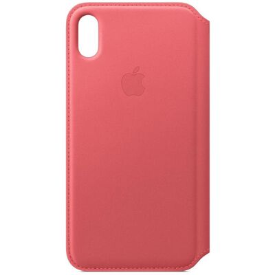 Étui folio en cuir (Apple iPhone XS Max), Coque pour téléphone portable, Pink Étui folio en cuir (Apple iPhone XS Max), Coque pour téléphone portable, Pink