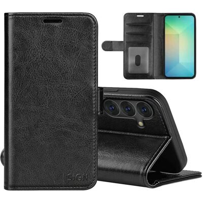 SiGN Étui portefeuille Samsung Galaxy S25 - Noir (Samsung Galaxy S25), Coque pour téléphone portable, Noir SiGN Étui portefeuille Samsung Galaxy S25 - Noir (Samsung Galaxy S25), Coque pour téléphone portable, Noir