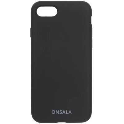 Coque en Silicone Noire Onsala pour iPhone - Résistance aux chocs et rayures Coque en Silicone Noire Onsala pour iPhone - Résistance aux chocs et rayures