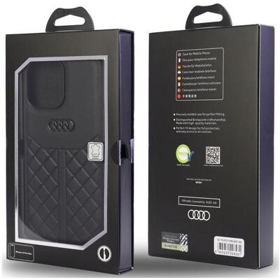 Coque en Cuir Véritable Audi pour iPhone 13 Pro Max Coque en Cuir Véritable Audi pour iPhone 13 Pro Max