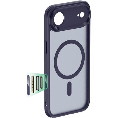 ESR Classic Hybrid Magnetic Case (Camera Control), for iPhone 17 Air, Frosted Blue (Apple iPhone Air), Coque pour téléphone portable, Bleu, Transparent ESR Classic Hybrid Magnetic Case (Camera Control), for iPhone 17 Air, Frosted Blue (Apple iPhone Air), Coque pour téléphone portable, Bleu, Transparent