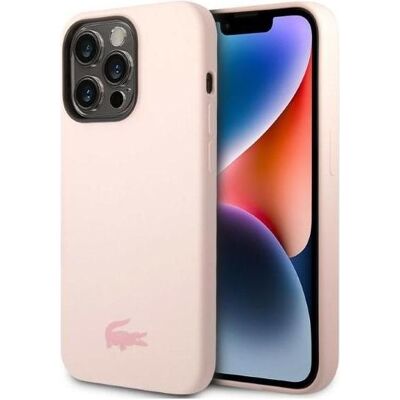 Lacoste LCHCP14LSI iPhone 14 Pro 6,1" jasnoróżowy/rose pâle étui rigide en silicone (Apple iPhone 14 Pro), Coque pour téléphone portable, Rose, Pink Lacoste LCHCP14LSI iPhone 14 Pro 6,1" jasnoróżowy/rose pâle étui rigide en silicone (Apple iPhone 14 Pro), Coque pour téléphone portable, Rose, Pink