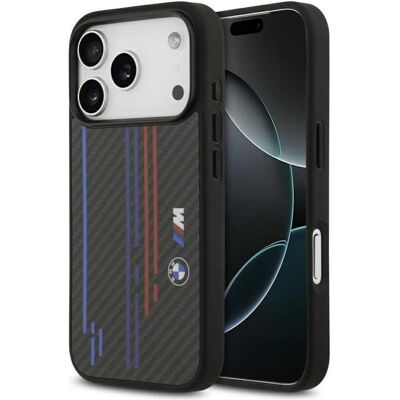 BMW Case M Kevlar Lines & Logo MagSafe for iPhone 17 Pro black (Apple iPhone 17 Pro), Coque pour téléphone portable, Noir BMW Case M Kevlar Lines & Logo MagSafe for iPhone 17 Pro black (Apple iPhone 17 Pro), Coque pour téléphone portable, Noir