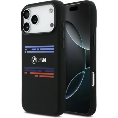 BMW M Silicon Line Horizontal MagSafe Case pour iPhone 17 Pro Max Black (Apple iPhone 17 Pro Max), Coque pour téléphone portable, Noir BMW M Silicon Line Horizontal MagSafe Case pour iPhone 17 Pro Max Black (Apple iPhone 17 Pro Max), Coque pour téléphone portable, Noir