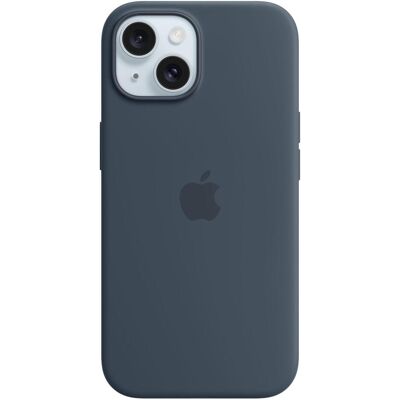 Etui en silicone avec MagSafe (Apple iPhone 15), Coque pour téléphone portable, Bleu Etui en silicone avec MagSafe (Apple iPhone 15), Coque pour téléphone portable, Bleu