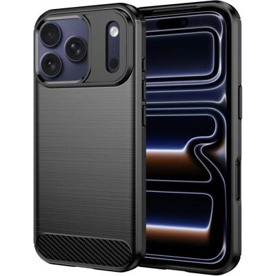 Screenguard Carbon Brushed Soft TPU Hülle (Apple iPhone 17 Pro Max), Coque pour téléphone portable, Noir Screenguard Carbon Brushed Soft TPU Hülle (Apple iPhone 17 Pro Max), Coque pour téléphone portable, Noir