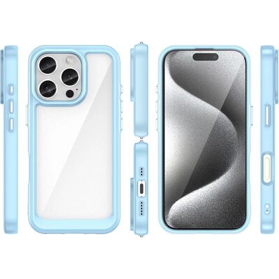 Coque Spatiale Hurtel pour iPhone 16 Pro Max - Bleu Coque Spatiale Hurtel pour iPhone 16 Pro Max - Bleu