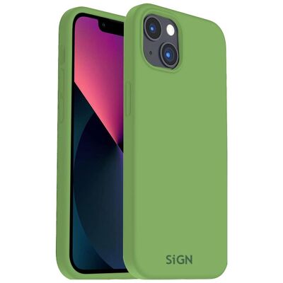 SiGN Étui en silicone liquide pour iPhone 14 Plus - Jade Green (Apple iPhone 14 Plus), Coque pour téléphone portable, Vert SiGN Étui en silicone liquide pour iPhone 14 Plus - Jade Green (Apple iPhone 14 Plus), Coque pour téléphone portable, Vert