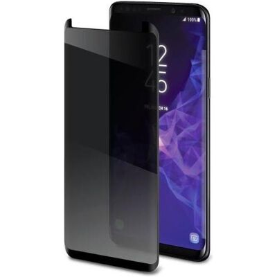 Celly Film protecteur d'écran 3D Glass Transparent Privacy Samsung 1 pc (1 pcs, Samsung Galaxy S9+), Téléphone portable : film de protection, Transparent, Noir Celly Film protecteur d'écran 3D Glass Transparent Privacy Samsung 1 pc (1 pcs, Samsung Galaxy S9+), Téléphone portable : film de protection, Transparent, Noir