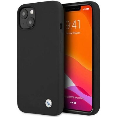 Coque arrière en silicone BMW pour iPhone 13 mini - Noir Coque arrière en silicone BMW pour iPhone 13 mini - Noir
