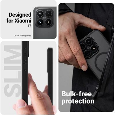 Crong Hybrid Matte Magnetic - Xiaomi 17 MagSafe Case (black) (Xiaomi 17), Coque pour téléphone portable, Noir Crong Hybrid Matte Magnetic - Xiaomi 17 MagSafe Case (black) (Xiaomi 17), Coque pour téléphone portable, Noir