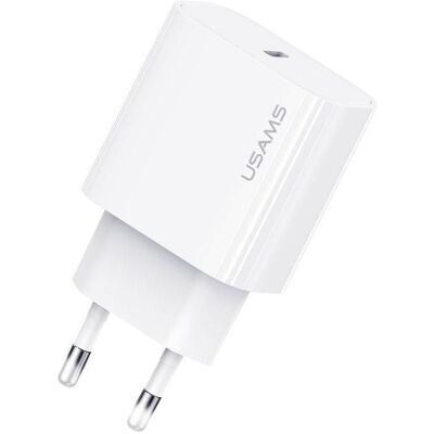 Usams Ład. siec. 1xUSB-C T65 PD20W PD Fast Charging US-CC226 + câble USB-C/Lightning US-SJ712 30W bi (20 W, 1 portion), Chargeur USB, Blanc Usams Ład. siec. 1xUSB-C T65 PD20W PD Fast Charging US-CC226 + câble USB-C/Lightning US-SJ712 30W bi (20 W, 1 portion), Chargeur USB, Blanc