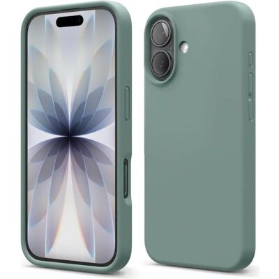 Screenguard Liquid Silicone Midnight Case (Apple iPhone 17), Coque pour téléphone portable, Vert Screenguard Liquid Silicone Midnight Case (Apple iPhone 17), Coque pour téléphone portable, Vert