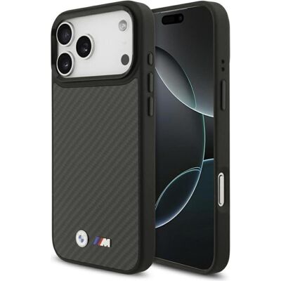 BMW M Kevlar Matt MagSafe Case for iPhone 17 Pro Max Black (Apple iPhone 17 Pro Max), Coque pour téléphone portable, Noir BMW M Kevlar Matt MagSafe Case for iPhone 17 Pro Max Black (Apple iPhone 17 Pro Max), Coque pour téléphone portable, Noir