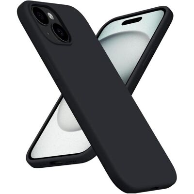 Screenguard Apple iPhone 15 Plus Liquid Silicone Case Étui (Apple iPhone 15 Plus), Coque pour téléphone portable, Noir Screenguard Apple iPhone 15 Plus Liquid Silicone Case Étui (Apple iPhone 15 Plus), Coque pour téléphone portable, Noir