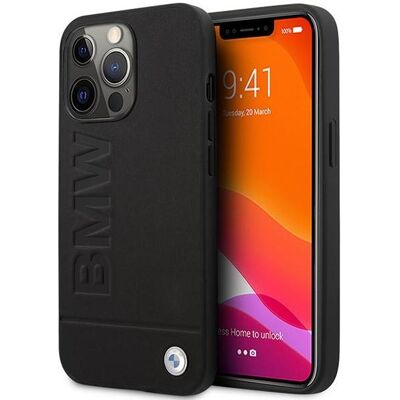 BMW Étui BMHMP14LSLLBK iPhone 14 Pro 6,1" czarny/black hardcase Signature Logo Imprint Magsafe (Apple iPhone 14 Pro), Coque pour téléphone portable, Noir BMW Étui BMHMP14LSLLBK iPhone 14 Pro 6,1" czarny/black hardcase Signature Logo Imprint Magsafe (Apple iPhone 14 Pro), Coque pour téléphone portable, Noir