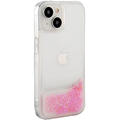 iLike Étui en silicone pour iPhone 15 Paillettes d'eau (Apple iPhone 15), Coque pour téléphone portable, Pink iLike Étui en silicone pour iPhone 15 Paillettes d'eau (Apple iPhone 15), Coque pour téléphone portable, Pink