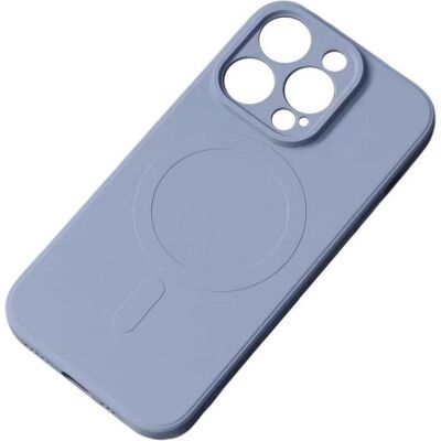 Hurtel Coque en silicone compatible MagSafe pour coque en silicone iPhone 15 Plus - Gris (Apple iPhone 15 Plus), Coque pour téléphone portable, Gris Hurtel Coque en silicone compatible MagSafe pour coque en silicone iPhone 15 Plus - Gris (Apple iPhone 15 Plus), Coque pour téléphone portable, Gris