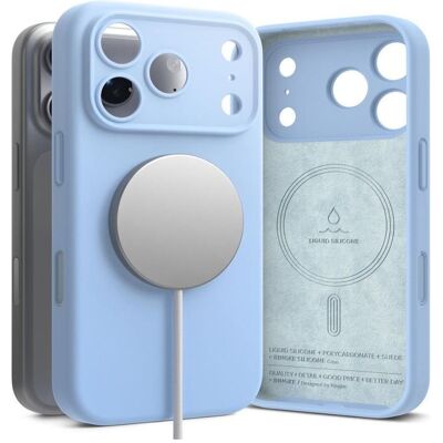 Ringke Coque en silicone magnétique Magsafe pour iPhone 18 Pro Max, bleu clair (Apple iPhone 18 Pro Max), Coque pour téléphone portable, Bleu Ringke Coque en silicone magnétique Magsafe pour iPhone 18 Pro Max, bleu clair (Apple iPhone 18 Pro Max), Coque pour téléphone portable, Bleu