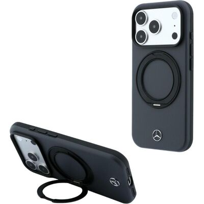 Mercedes Étui en cuir avec support à anneau MagSafe pour iPhone 18 Pro / 17 Pro, couleur anthracite (Apple iPhone 17 Pro, Apple iPhone 18 Pro), Coque pour téléphone portable, Gris Mercedes Étui en cuir avec support à anneau MagSafe pour iPhone 18 Pro / 17 Pro, couleur anthracite (Apple iPhone 17 Pro, Apple iPhone 18 Pro), Coque pour téléphone portable, Gris