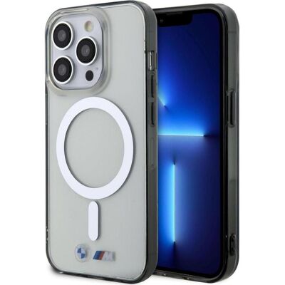 BMW Étui BMHMP14LHCRS iPhone 14 Pro 6.1" transparent hardcase Silver Ring MagSafe (Apple iPhone 14 Pro), Coque pour téléphone portable, Gris, Argent, Transparent BMW Étui BMHMP14LHCRS iPhone 14 Pro 6.1" transparent hardcase Silver Ring MagSafe (Apple iPhone 14 Pro), Coque pour téléphone portable, Gris, Argent, Transparent