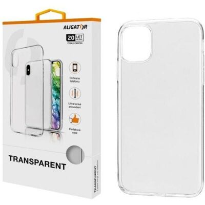 Aligator Pouzdro Transparent Apple iPhone 11 (Apple iPhone 11), Coque pour téléphone portable, Transparent Aligator Pouzdro Transparent Apple iPhone 11 (Apple iPhone 11), Coque pour téléphone portable, Transparent