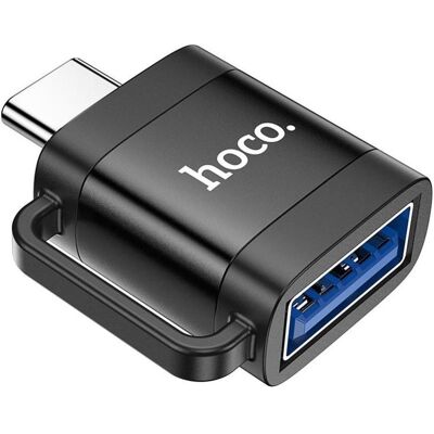 Hoco Cable adapter OTG Type C (male) to USB A (female) 3A UA31C black (USB-C, USB-A), Adaptateur pour appareils mobiles, Noir Hoco Cable adapter OTG Type C (male) to USB A (female) 3A UA31C black (USB-C, USB-A), Adaptateur pour appareils mobiles, Noir