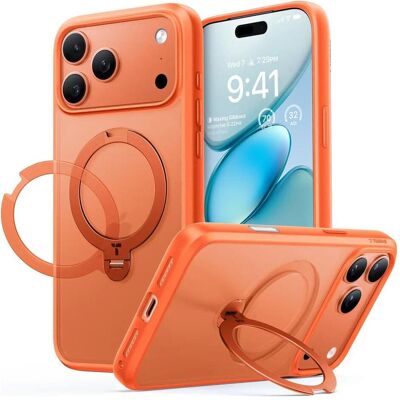 Torras Ostand Spin Series (Apple iPhone 17 Pro Max), Coque pour téléphone portable, Orange Torras Ostand Spin Series (Apple iPhone 17 Pro Max), Coque pour téléphone portable, Orange