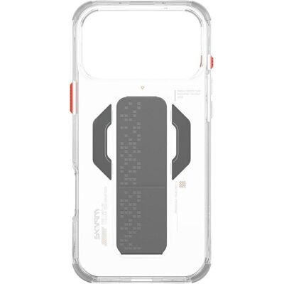 Skinarma Haxa Case for iPhone 17 Pro Max Magnetic Charging + Grip Stand Transparent (Apple iPhone 17 Pro Max), Coque pour téléphone portable, Transparent Skinarma Haxa Case for iPhone 17 Pro Max Magnetic Charging + Grip Stand Transparent (Apple iPhone 17 Pro Max), Coque pour téléphone portable, Transparent