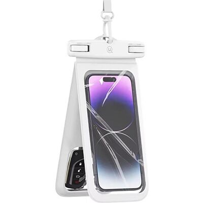 Usams Etui wodoodporne podwójne 6.7" IP68 biały/white FSD1402 (YD014) (Universel), Coque pour téléphone portable, Blanc Usams Etui wodoodporne podwójne 6.7" IP68 biały/white FSD1402 (YD014) (Universel), Coque pour téléphone portable, Blanc