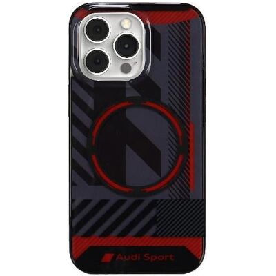 Coque Audi Iml Sport MagSafe - Noir, Rigide Coque Audi Iml Sport MagSafe - Noir, Rigide