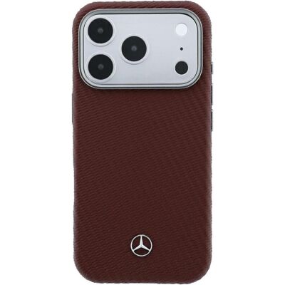 Mercedes Étui en cuir semi-enveloppant effet bois MagSafe pour iPhone 18 Pro Max / 17 Pro Max, couleur (Apple iPhone 17 Pro Max, Apple iPhone 18 Pro Max), Coque pour téléphone portable, Rouge Mercedes Étui en cuir semi-enveloppant effet bois MagSafe pour iPhone 18 Pro Max / 17 Pro Max, couleur (Apple iPhone 17 Pro Max, Apple iPhone 18 Pro Max), Coque pour téléphone portable, Rouge