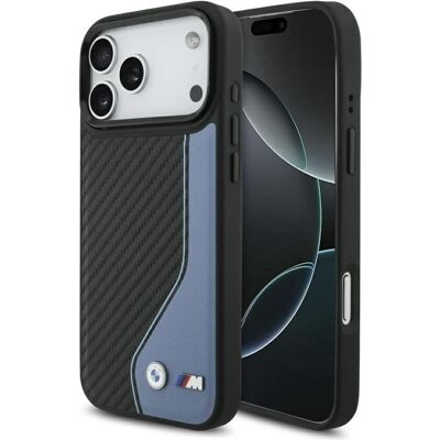 BMW Case M Carbon Logo MagSafe for iPhone 17 Pro Max blue (Apple iPhone 17 Pro Max), Coque pour téléphone portable, Bleu BMW Case M Carbon Logo MagSafe for iPhone 17 Pro Max blue (Apple iPhone 17 Pro Max), Coque pour téléphone portable, Bleu