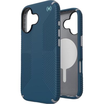speck Presidio2 Grip + MS Apple iPhone 17 Deep Sea Blue- with Microban (Apple iPhone 17), Coque pour téléphone portable, Bleu, Argent speck Presidio2 Grip + MS Apple iPhone 17 Deep Sea Blue- with Microban (Apple iPhone 17), Coque pour téléphone portable, Bleu, Argent