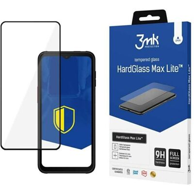 3MK HardGlass Max Lite Black do Samsung Galaxy XCover 7 (1 pcs, Samsung Galaxy Xcover 7), Téléphone portable : film de protection, Noir 3MK HardGlass Max Lite Black do Samsung Galaxy XCover 7 (1 pcs, Samsung Galaxy Xcover 7), Téléphone portable : film de protection, Noir