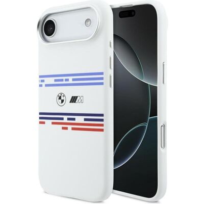 BMW M Silicon Line Horizontal MagSafe Case pour iPhone Air Blanc (Apple iPhone Air), Coque pour téléphone portable, Blanc BMW M Silicon Line Horizontal MagSafe Case pour iPhone Air Blanc (Apple iPhone Air), Coque pour téléphone portable, Blanc