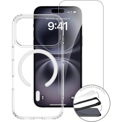 4smarts 360° Premium Protection Set (Apple iPhone 17 Pro), Coque pour téléphone portable, Transparent 4smarts 360° Premium Protection Set (Apple iPhone 17 Pro), Coque pour téléphone portable, Transparent