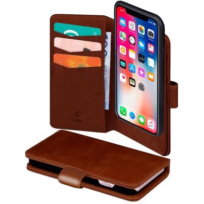 SiGN Étui portefeuille 2-en-1 pour iPhone 11 et XR - Marron (Apple iPhone 11, Apple iPhone XR), Coque pour téléphone portable, Marron SiGN Étui portefeuille 2-en-1 pour iPhone 11 et XR - Marron (Apple iPhone 11, Apple iPhone XR), Coque pour téléphone portable, Marron
