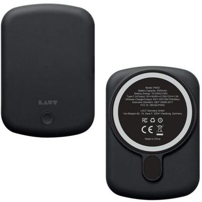 Laut POWER CHARGE HANDY Black Powerbank,comp. with MagSafe (5000 mAh, 15 W, 19.25 Wh), Chargeur de secours, Noir Laut POWER CHARGE HANDY Black Powerbank,comp. with MagSafe (5000 mAh, 15 W, 19.25 Wh), Chargeur de secours, Noir