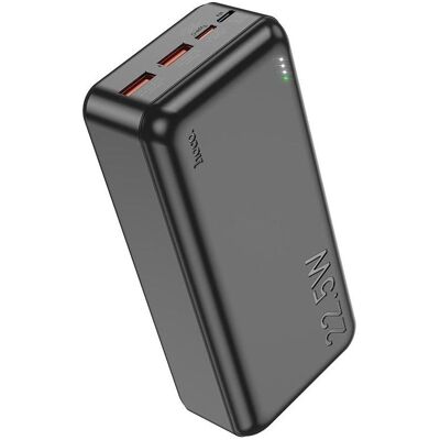 Hoco Batterie externe Power Bank J101B PD 20W+Quick Charge 3.0 22,5W 30000mAh noir (30000 mAh, 22.50 W), Chargeur de secours, Noir Hoco Batterie externe Power Bank J101B PD 20W+Quick Charge 3.0 22,5W 30000mAh noir (30000 mAh, 22.50 W), Chargeur de secours, Noir