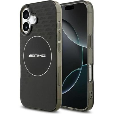 Mercedes AMG Double Layer Transparent Smocked MagSafe Case for iPhone 17 Black (Apple iPhone 17), Coque pour téléphone portable, Noir Mercedes AMG Double Layer Transparent Smocked MagSafe Case for iPhone 17 Black (Apple iPhone 17), Coque pour téléphone portable, Noir