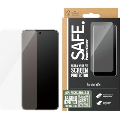 PanzerGlass SAFE. by Screen Protector w. Black Frame vivo Y19s Ultra-Wide Fit (1 pcs, Vivo Y19), Téléphone portable : film de protection, Transparent PanzerGlass SAFE. by Screen Protector w. Black Frame vivo Y19s Ultra-Wide Fit (1 pcs, Vivo Y19), Téléphone portable : film de protection, Transparent