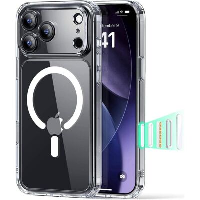 ESR Classic Hybrid Magnetic Case (Camera Control) (Apple iPhone 17 Pro Max), Coque pour téléphone portable, Transparent ESR Classic Hybrid Magnetic Case (Camera Control) (Apple iPhone 17 Pro Max), Coque pour téléphone portable, Transparent