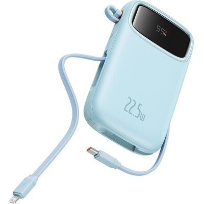 Baseus Banque d'alimentation Qpow Pro+, 10000mAh, 22.5W, QC + PD, Bleu (10000 mAh, 22.50 W), Chargeur de secours, Bleu Baseus Banque d'alimentation Qpow Pro+, 10000mAh, 22.5W, QC + PD, Bleu (10000 mAh, 22.50 W), Chargeur de secours, Bleu