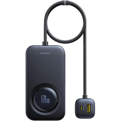 Baseus - PrimeTrip Car Charger 6-en-1, 105W Fast Charging, Noir, Adaptateur pour véhicule, Noir Baseus - PrimeTrip Car Charger 6-en-1, 105W Fast Charging, Noir, Adaptateur pour véhicule, Noir