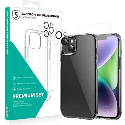 SiGN Pack de protection complet 360 pour iPhone 14 (Apple iPhone 14), Coque pour téléphone portable SiGN Pack de protection complet 360 pour iPhone 14 (Apple iPhone 14), Coque pour téléphone portable