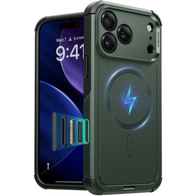 ESR - Cyber Halolock - iPhone 17 Pro Max - Green (Apple iPhone 17 Pro Max), Coque pour téléphone portable, Vert ESR - Cyber Halolock - iPhone 17 Pro Max - Green (Apple iPhone 17 Pro Max), Coque pour téléphone portable, Vert