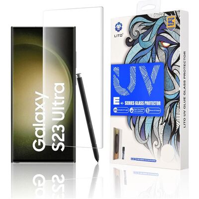Lito - 3D UV Glass - Samsung Galaxy S23 Ultra - Clear (Samsung Galaxy S23 Ultra), Téléphone portable : film de protection, Transparent Lito - 3D UV Glass - Samsung Galaxy S23 Ultra - Clear (Samsung Galaxy S23 Ultra), Téléphone portable : film de protection, Transparent
