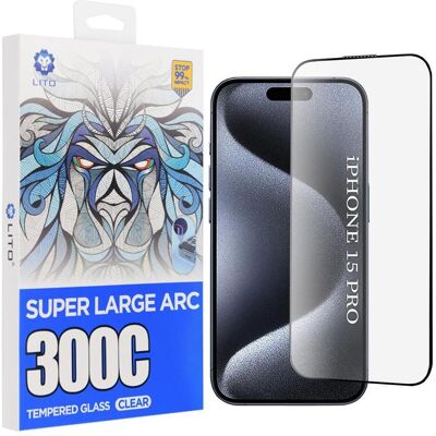 Lito - D+ Max 300C - iPhone 15 Pro - Clear (Apple iPhone 15 Pro), Téléphone portable : film de protection, Transparent Lito - D+ Max 300C - iPhone 15 Pro - Clear (Apple iPhone 15 Pro), Téléphone portable : film de protection, Transparent